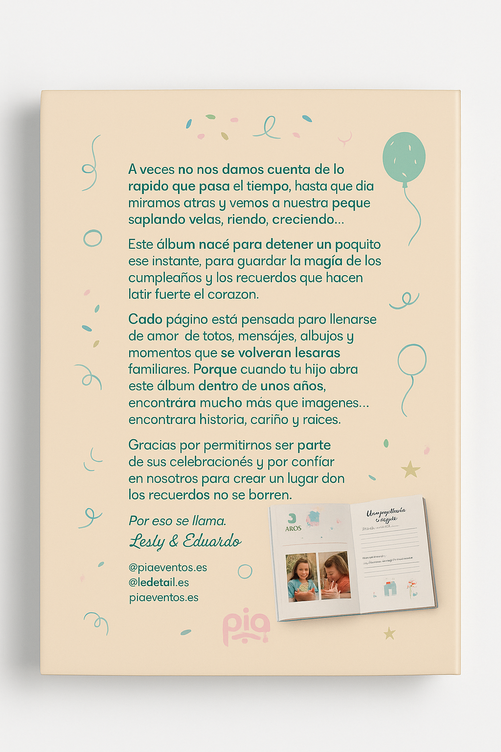Álbum de fotos Infantil “Mi fiesta para siempre”