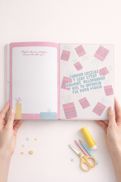 Álbum de fotos infantil personalizado – "Mi fiesta para siempre"